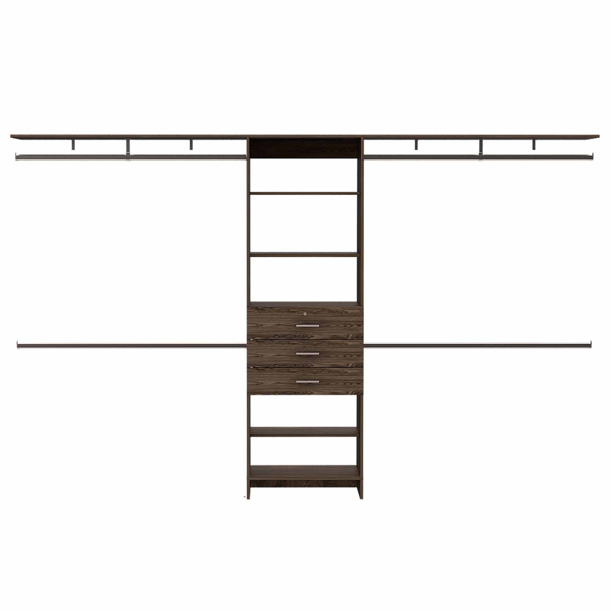 Closet System Depot Dark Walnut